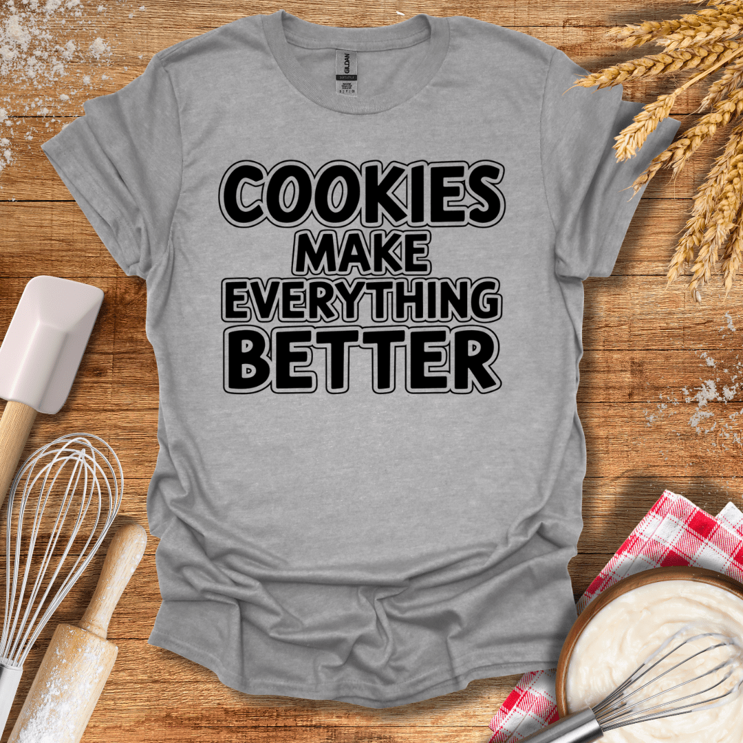 Cookies Make Everything Better Modern T-Shirt Sport Grey / S Baking Threads