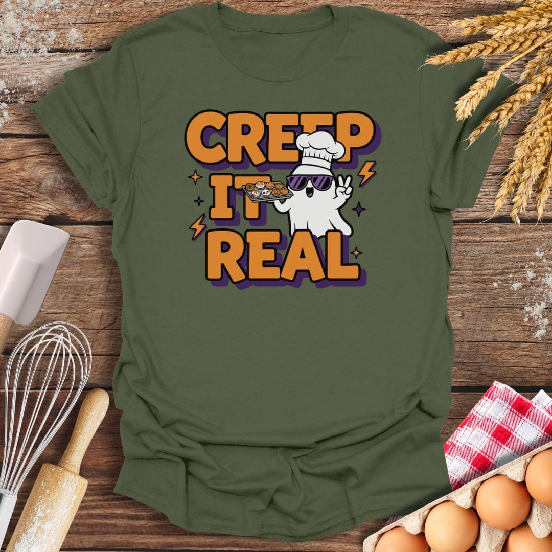 Creep It Real T-Shirt Military Green / S Baking Threads