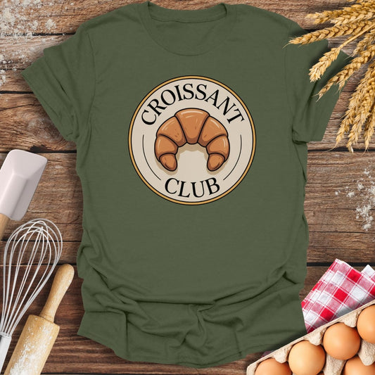 Croissant Club T-Shirt Military Green / S Baking Threads