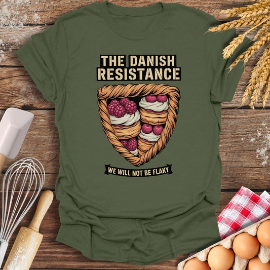 Danish Resistance T-Shirt Military Green / S Baking Threads