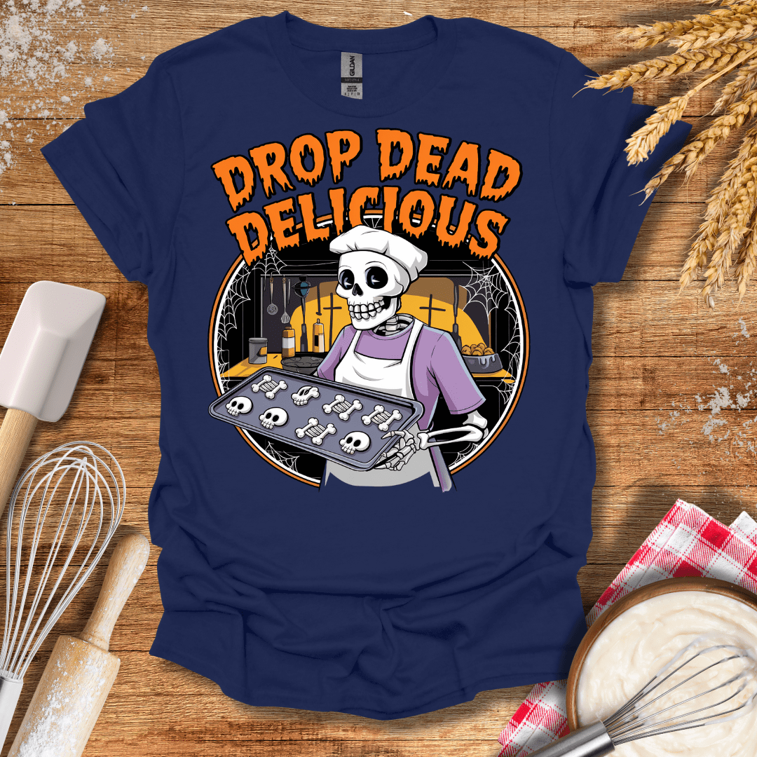 Drop Dead Delicious T-Shirt Navy / S Baking Threads