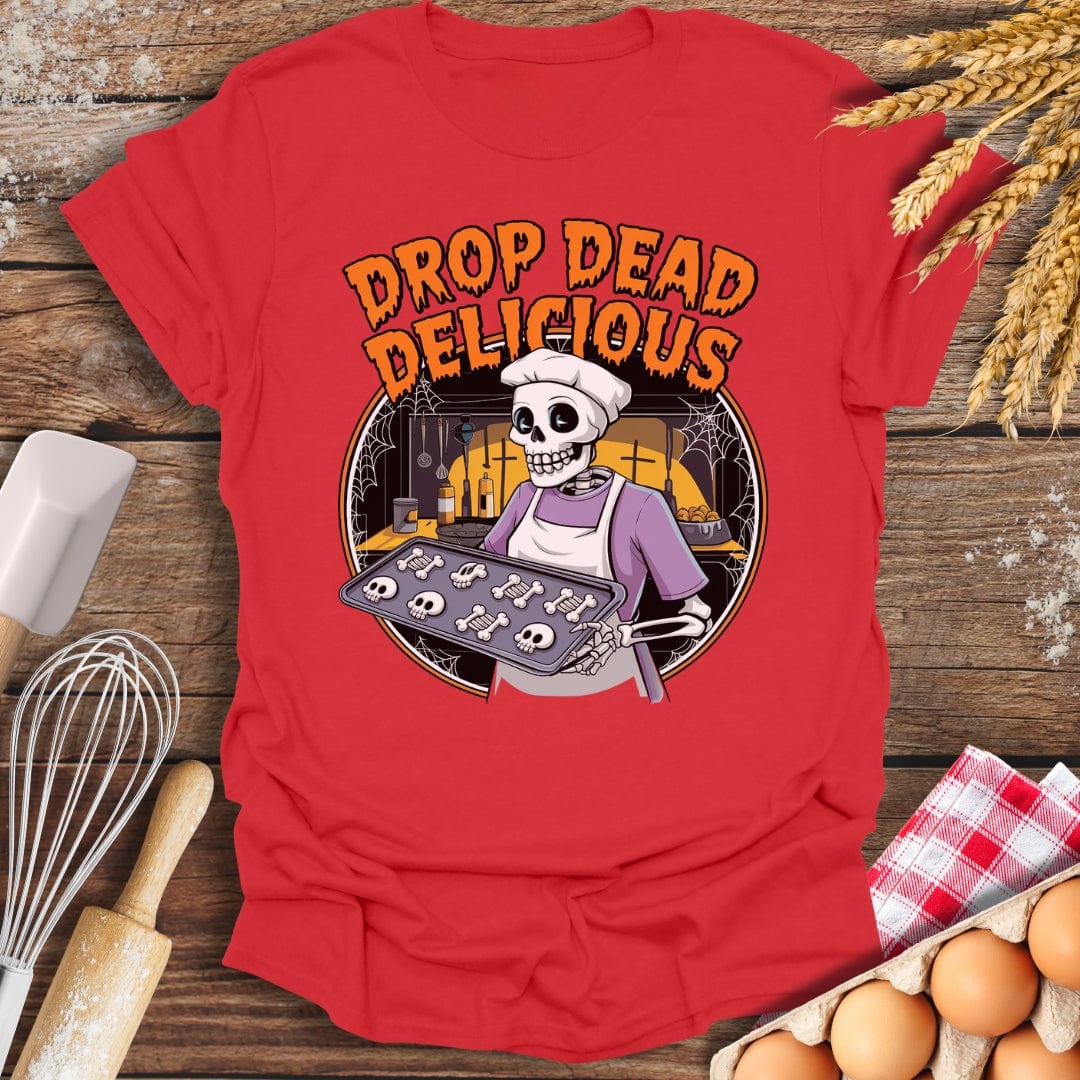 Drop Dead Delicious T-Shirt Red / S Baking Threads