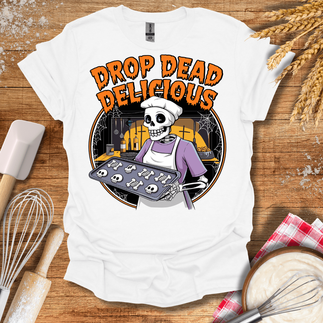 Drop Dead Delicious T-Shirt White / S Baking Threads