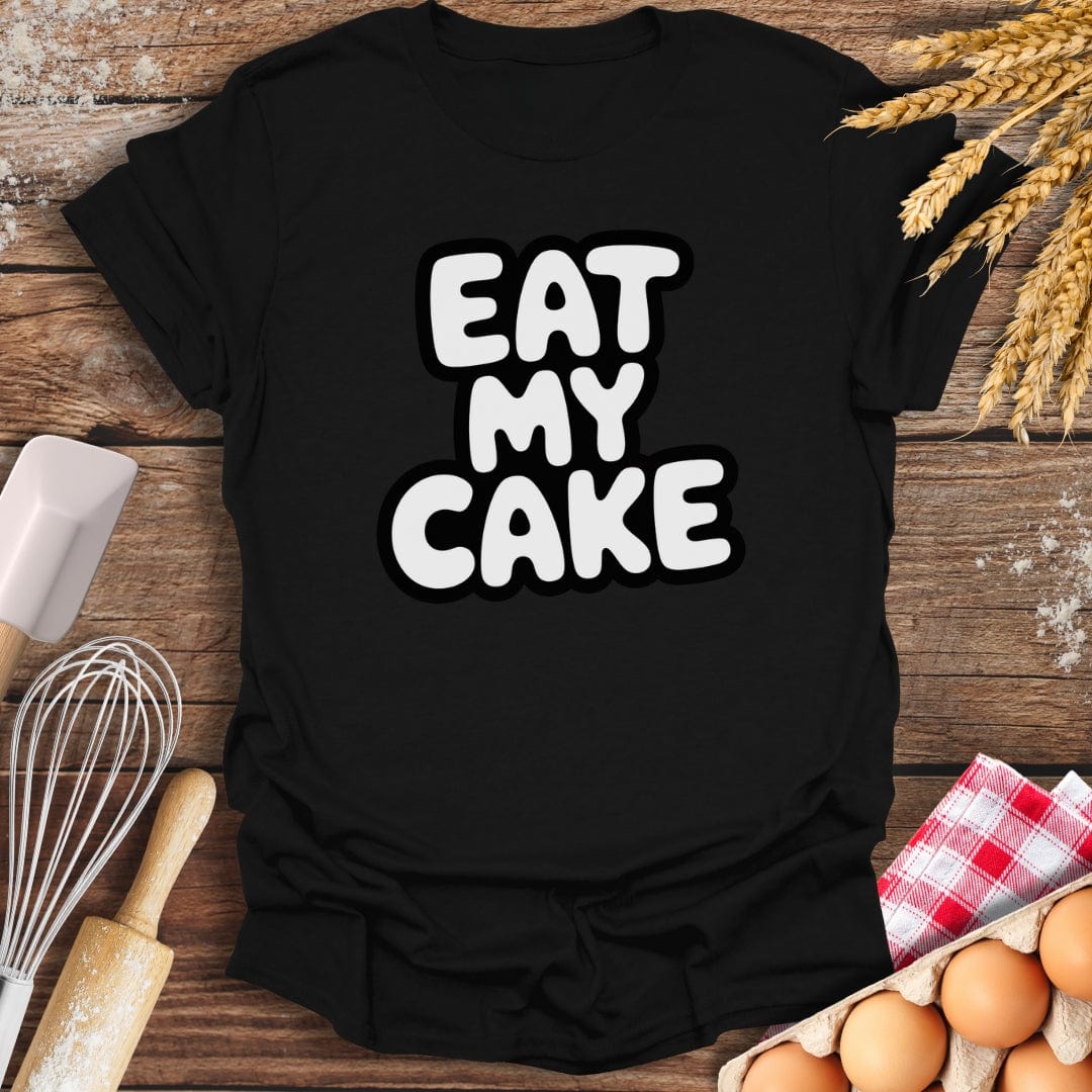 Eat My Cake T-Shirt Black / S Baking Threads