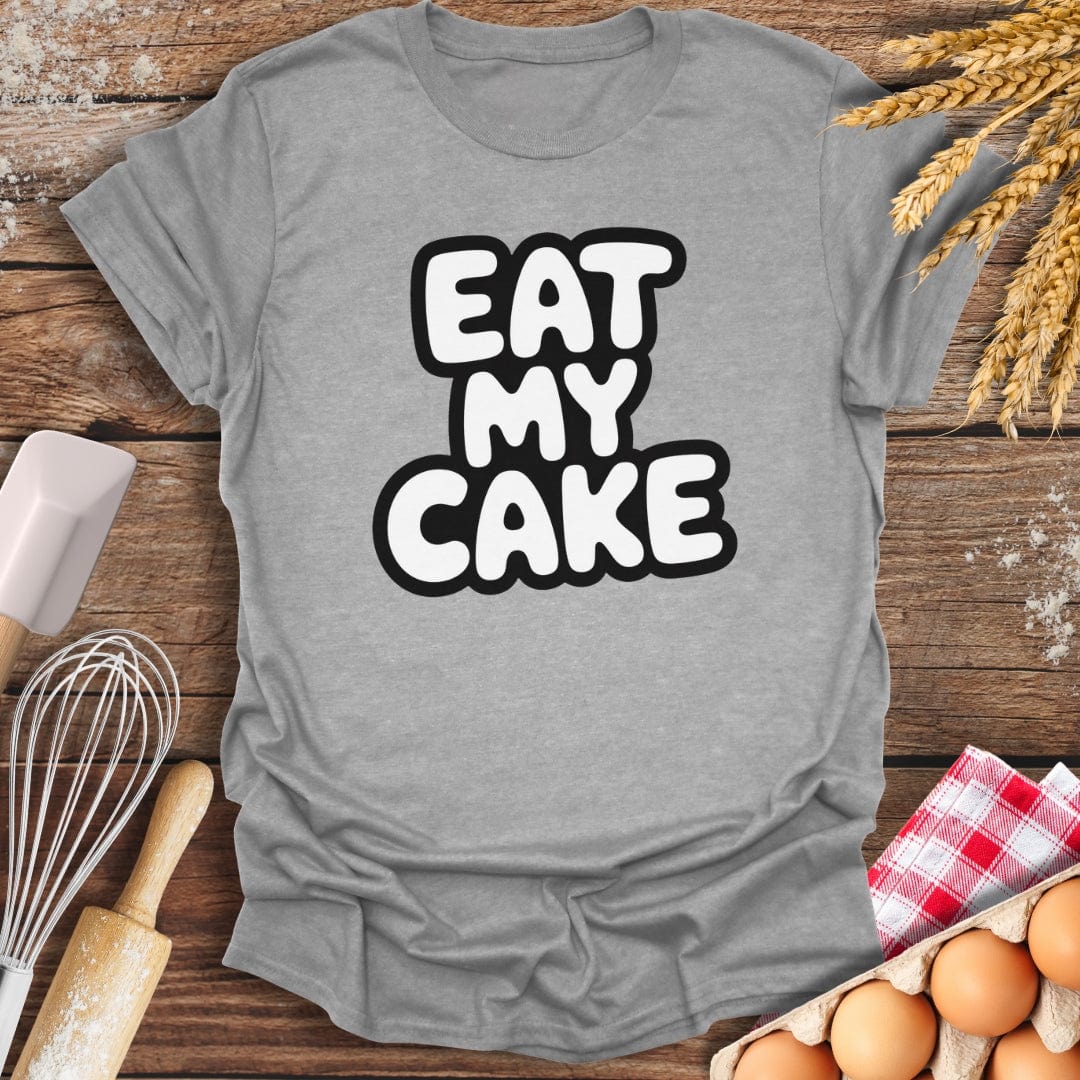 Eat My Cake T-Shirt Sport Grey / S Baking Threads