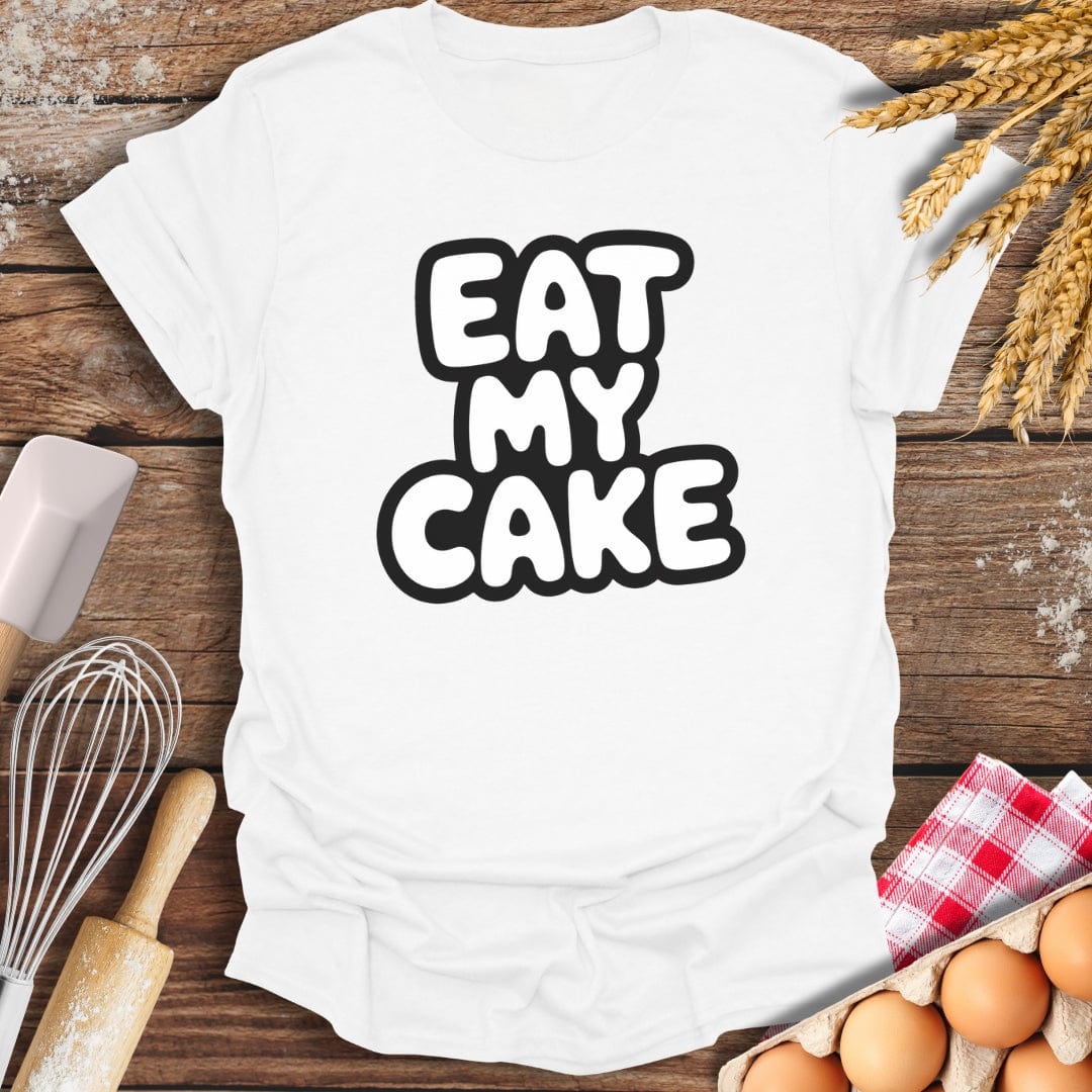 Eat My Cake T-Shirt White / S Baking Threads