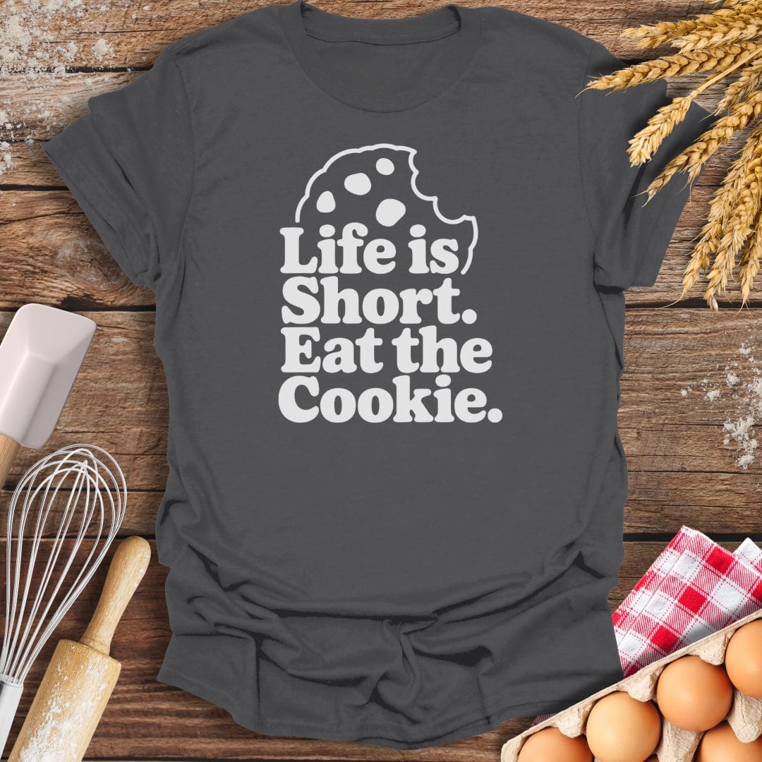 Eat The Cookie T-Shirt Charcoal / S Baking Threads