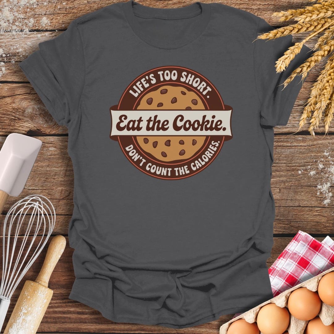 Eat The Cookie T-Shirt Charcoal / S Baking Threads