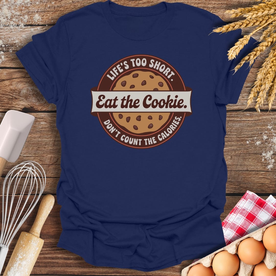 Eat The Cookie T-Shirt Navy / S Baking Threads