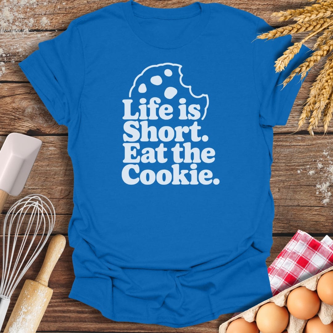 Eat The Cookie T-Shirt Royal / S Baking Threads