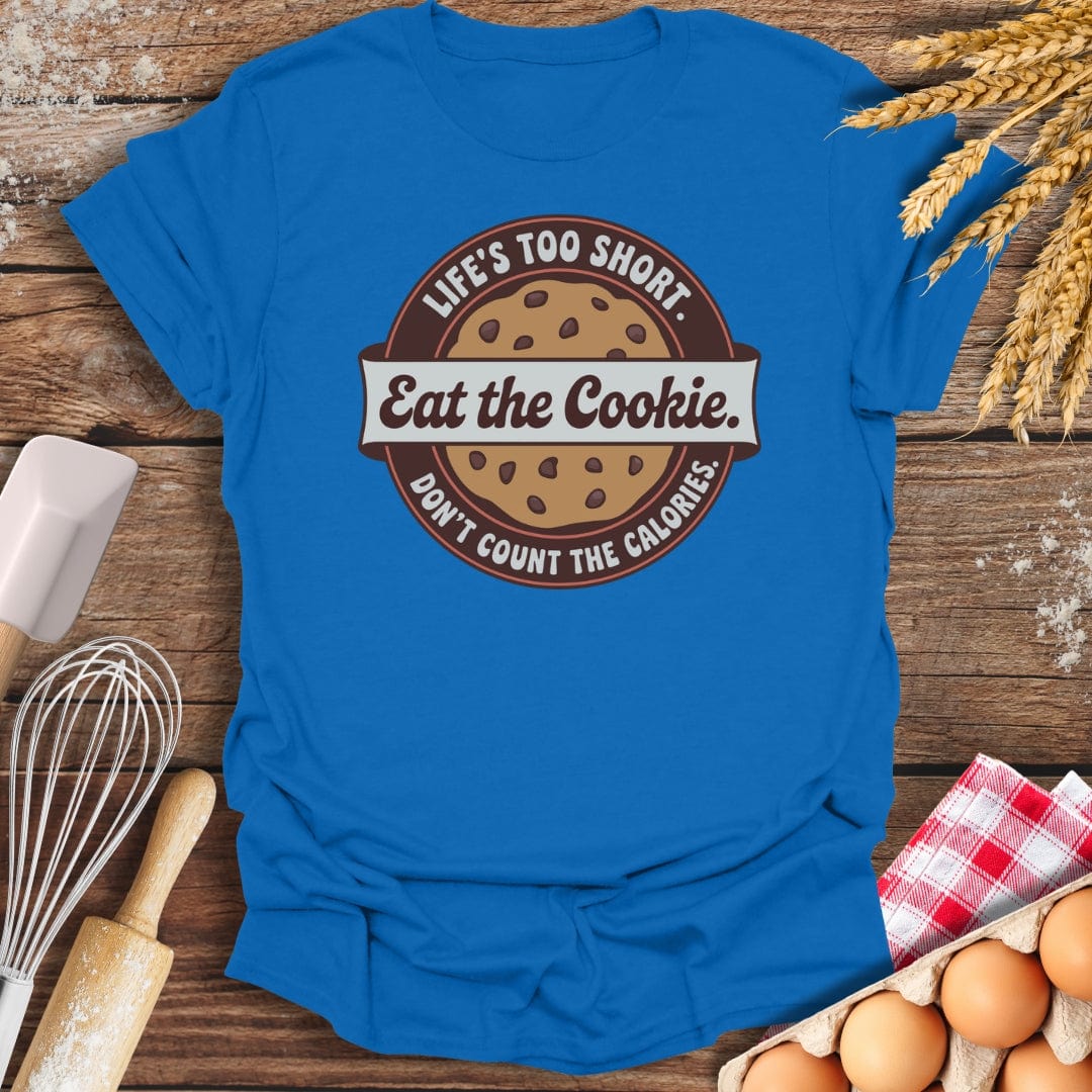 Eat The Cookie T-Shirt Royal / S Baking Threads