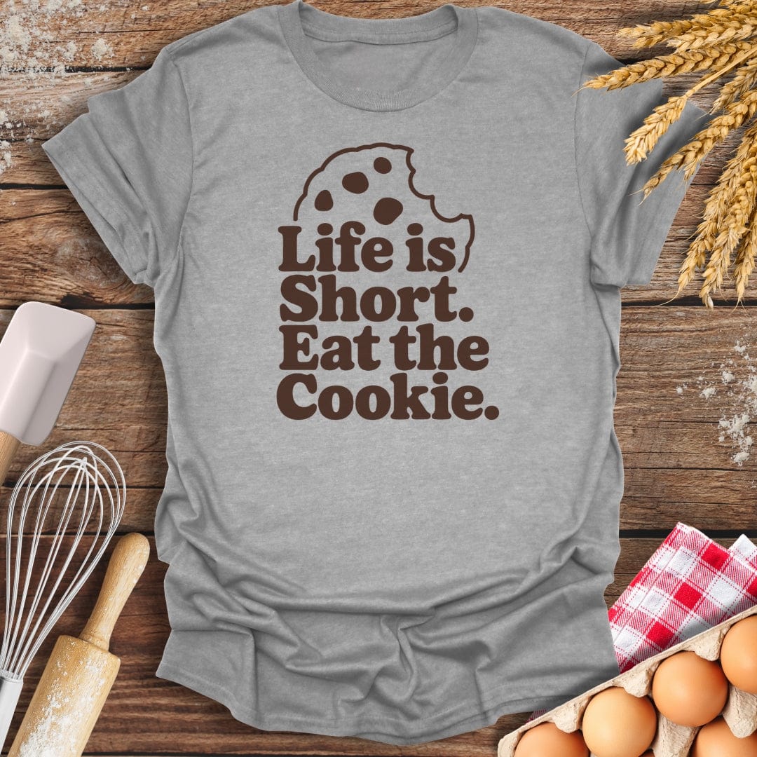 Eat The Cookie T-Shirt Sport Grey / S Baking Threads