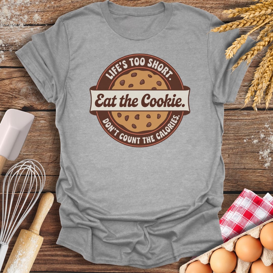 Eat The Cookie T-Shirt Sport Grey / S Baking Threads