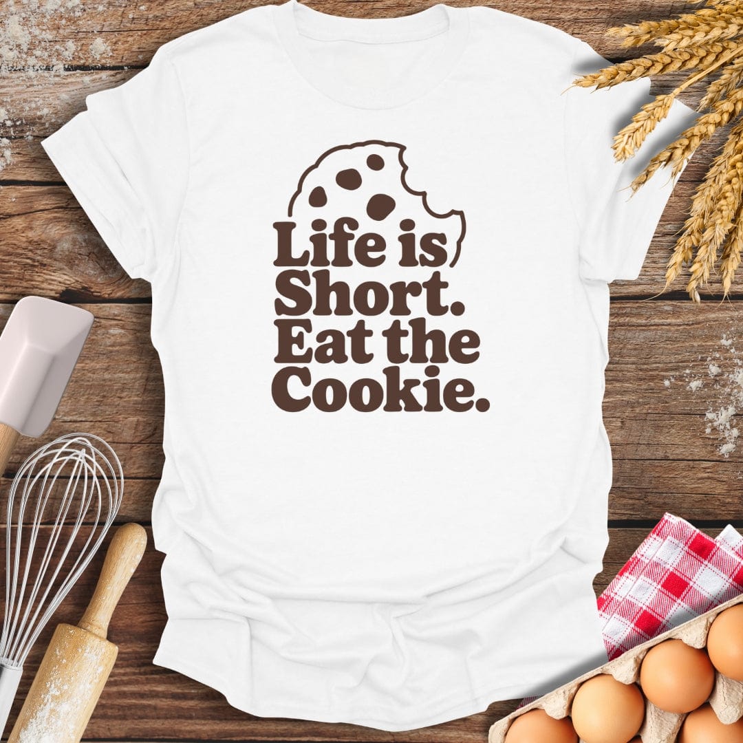 Eat The Cookie T-Shirt White / S Baking Threads