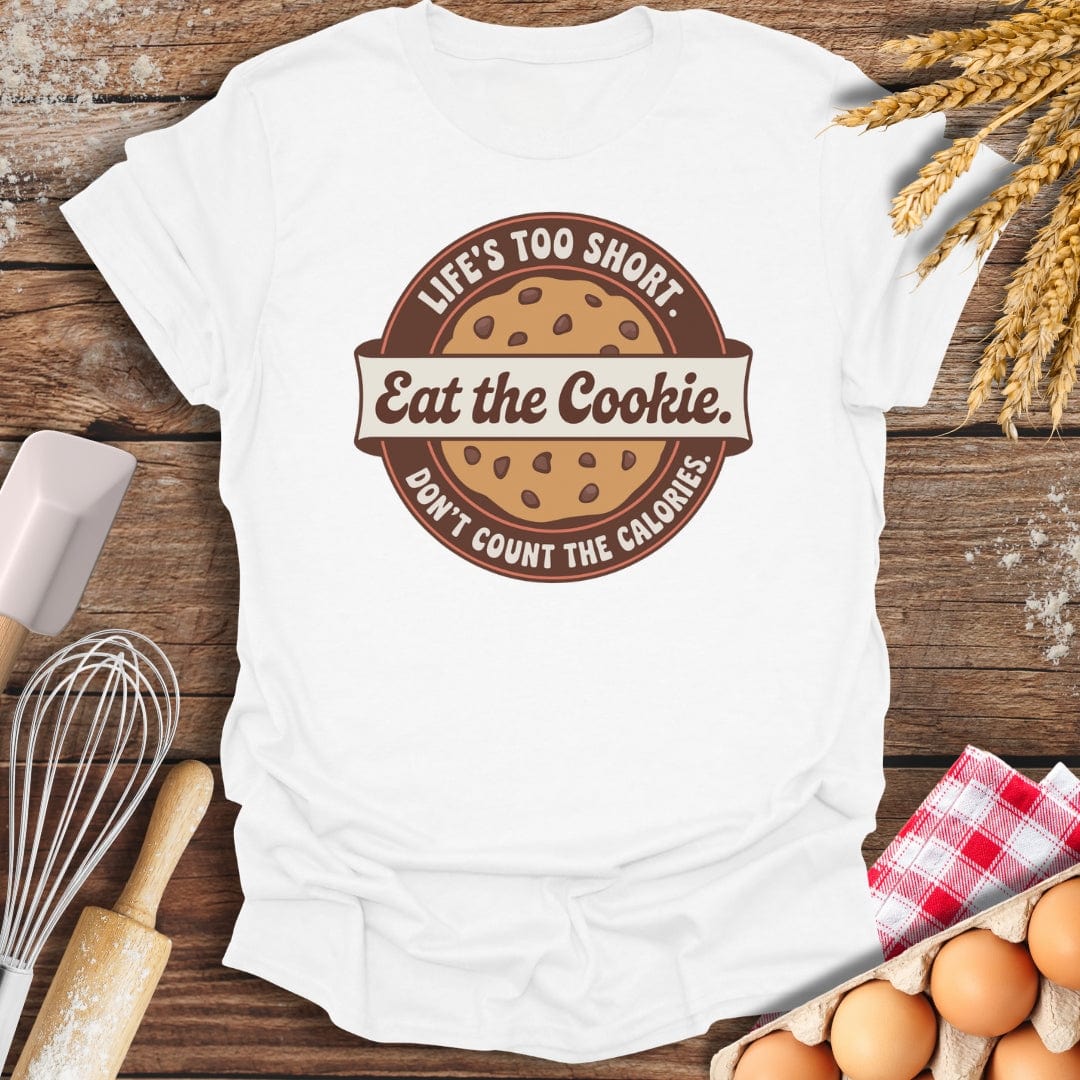 Eat The Cookie T-Shirt White / S Baking Threads