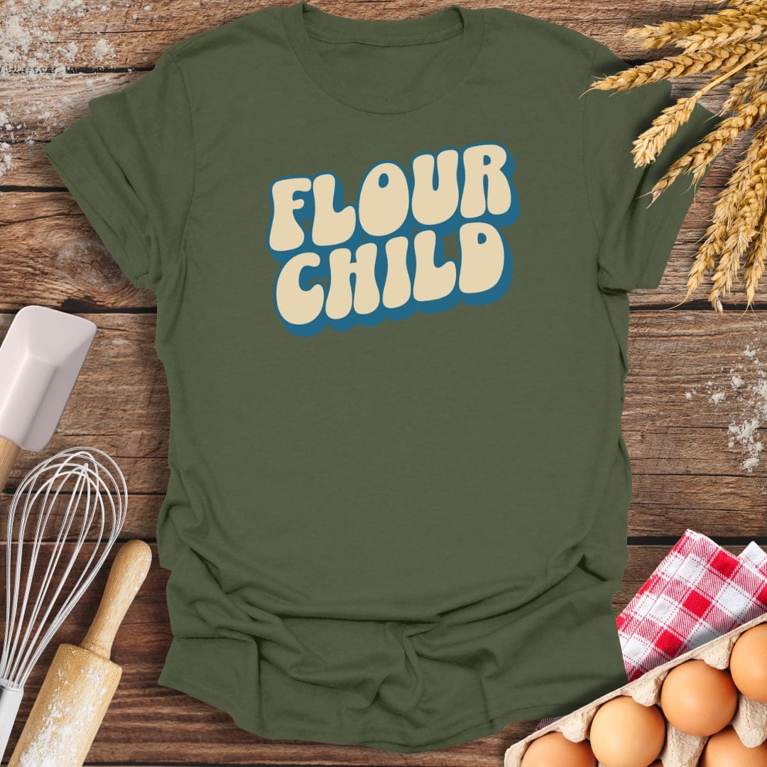 Flour Child T-Shirt Military Green / S Baking Threads