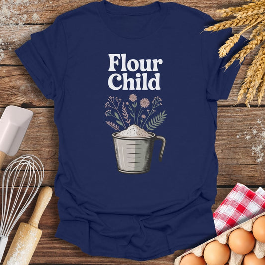 Flour Child T-Shirt Navy / S Baking Threads