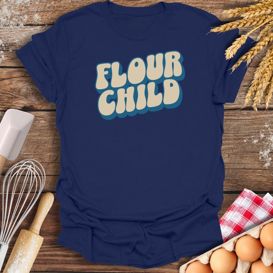 Flour Child T-Shirt Navy / S Baking Threads