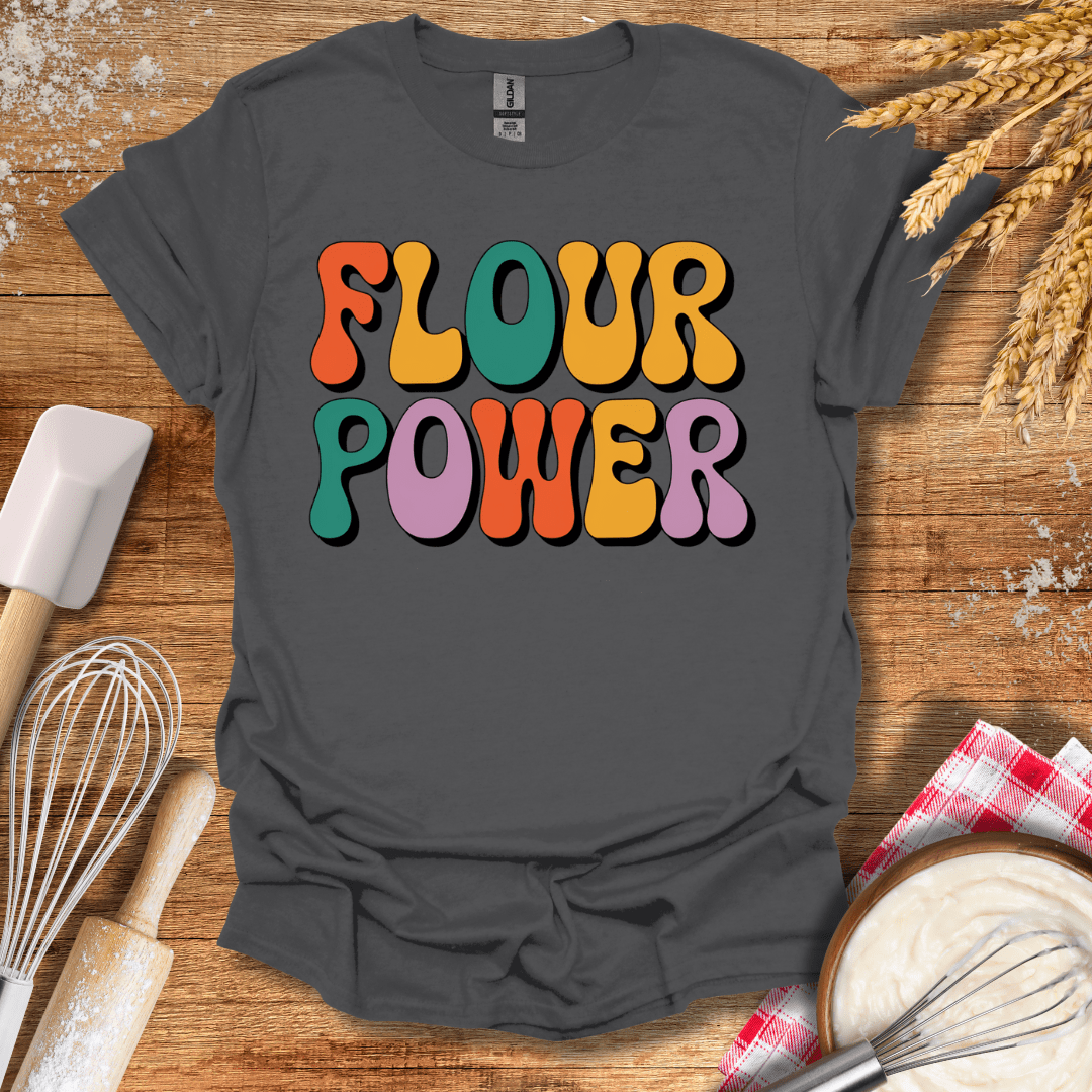 Flour Power T-Shirt Charcoal / S Baking Threads