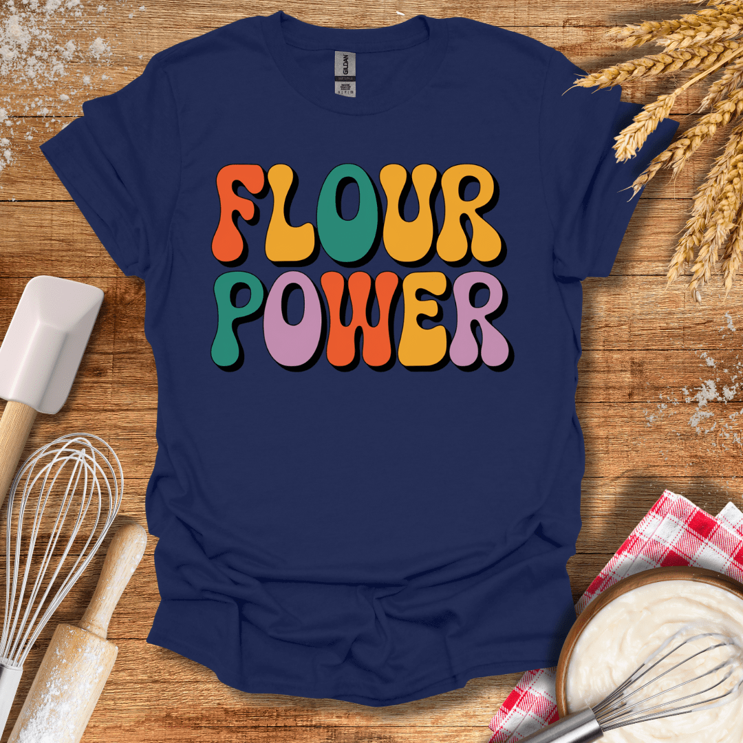 Flour Power T-Shirt Navy / S Baking Threads