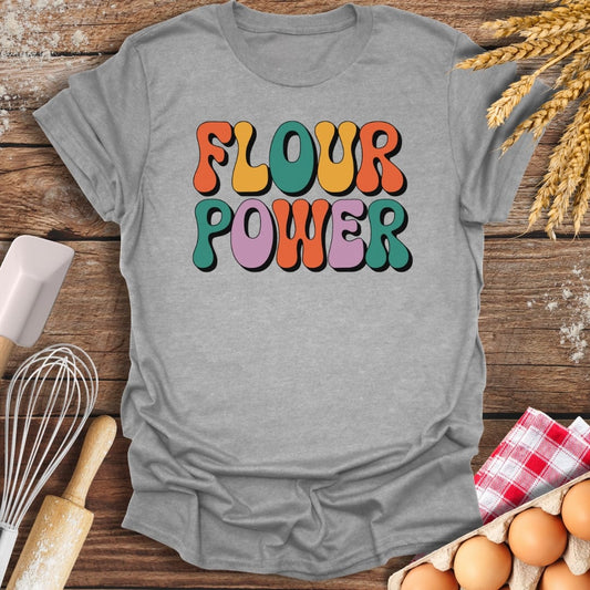 Flour Power T-Shirt Sport Grey / S Baking Threads