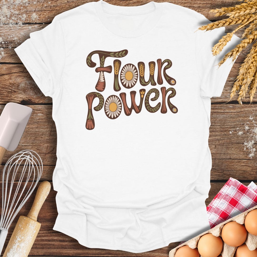 Flour Power T-Shirt White / S Baking Threads