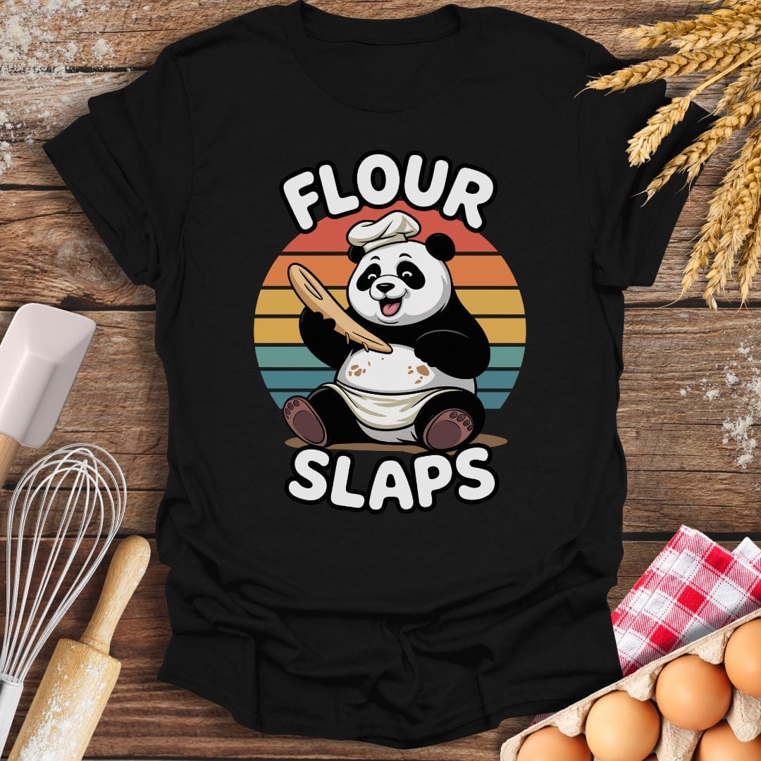 Flour Slaps T-Shirt Black / S Baking Threads
