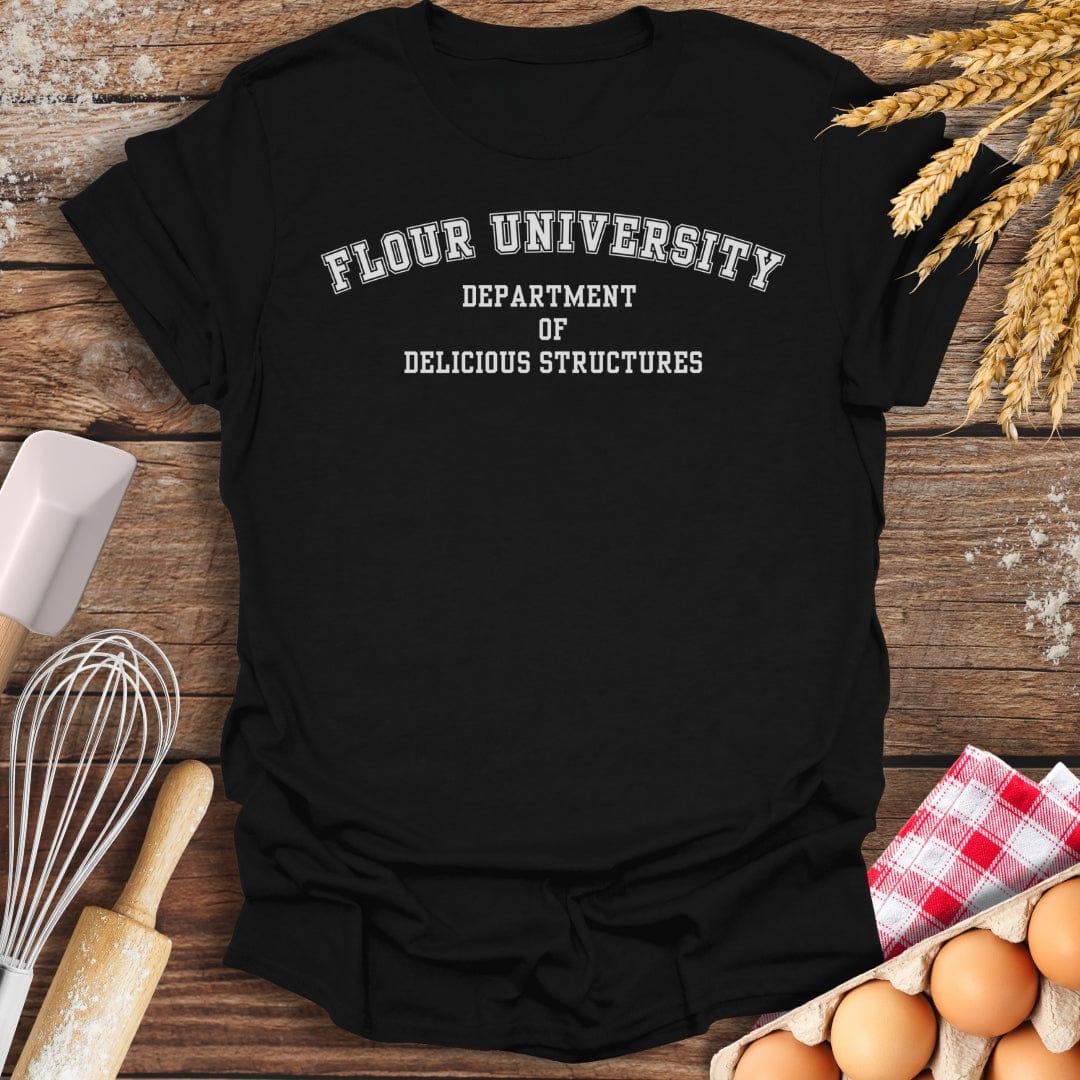 Flour University T-Shirt Black / S Baking Threads
