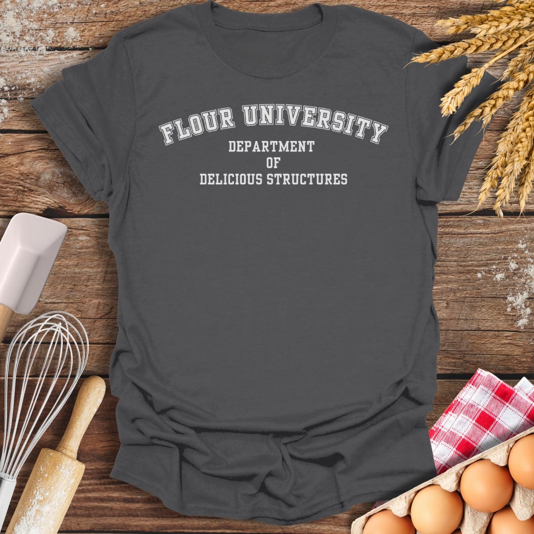 Flour University T-Shirt Charcoal / S Baking Threads