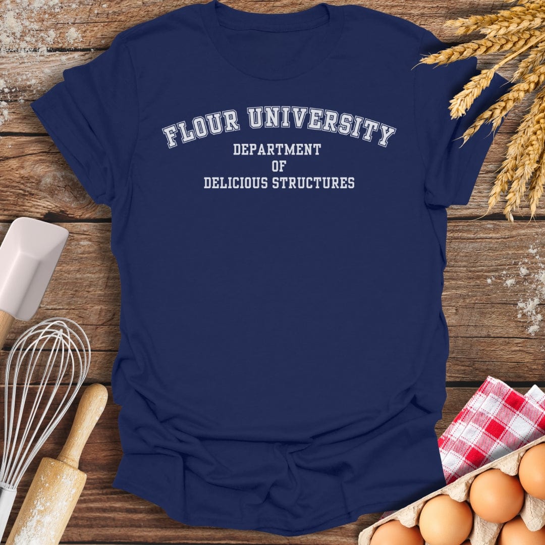 Flour University T-Shirt Navy / S Baking Threads