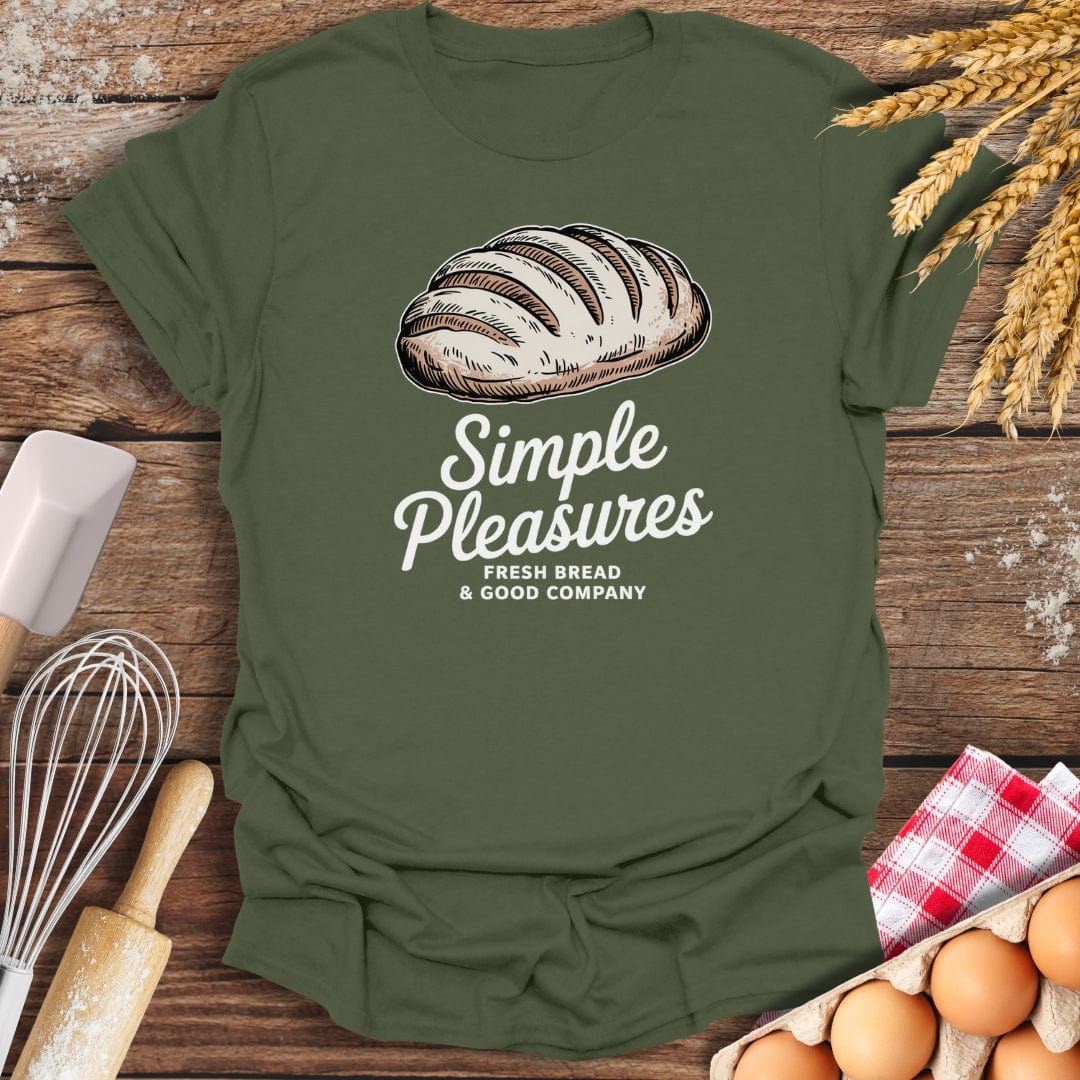 Fresh Bread T-Shirt Military Green / S Baking Threads