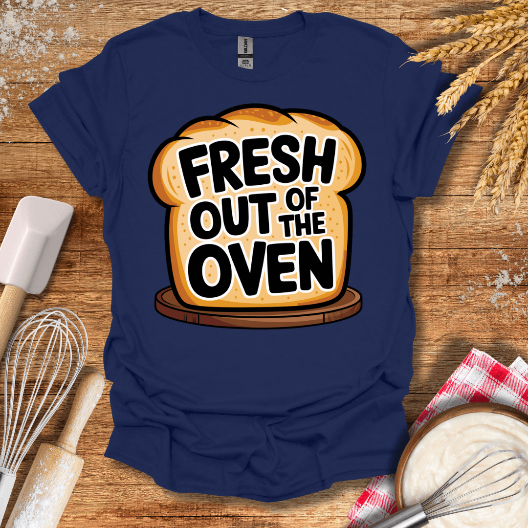 Fresh Out of The Oven T-Shirt Navy / S Baking Threads