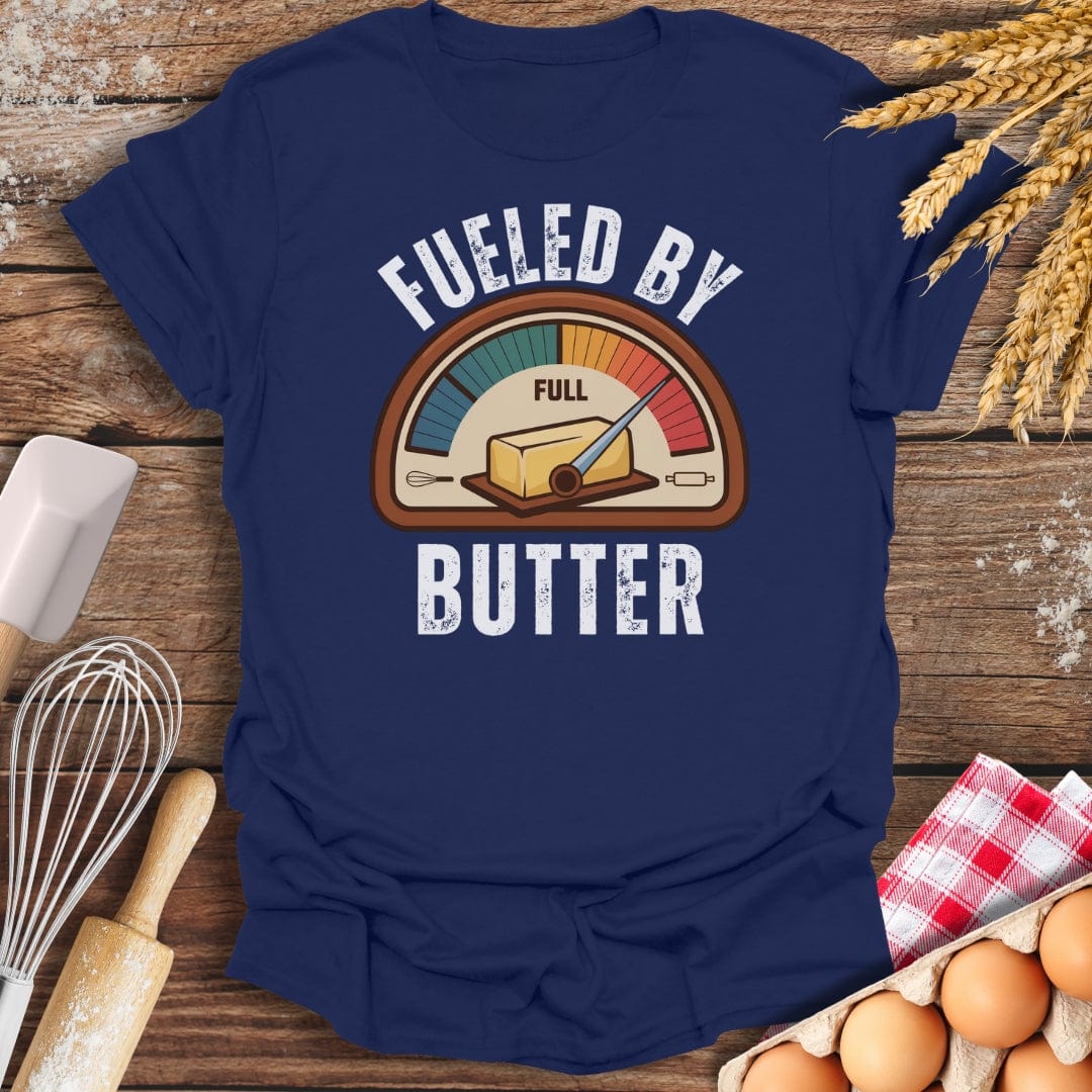 Fueled By Butter T-Shirt Navy / S Baking Threads