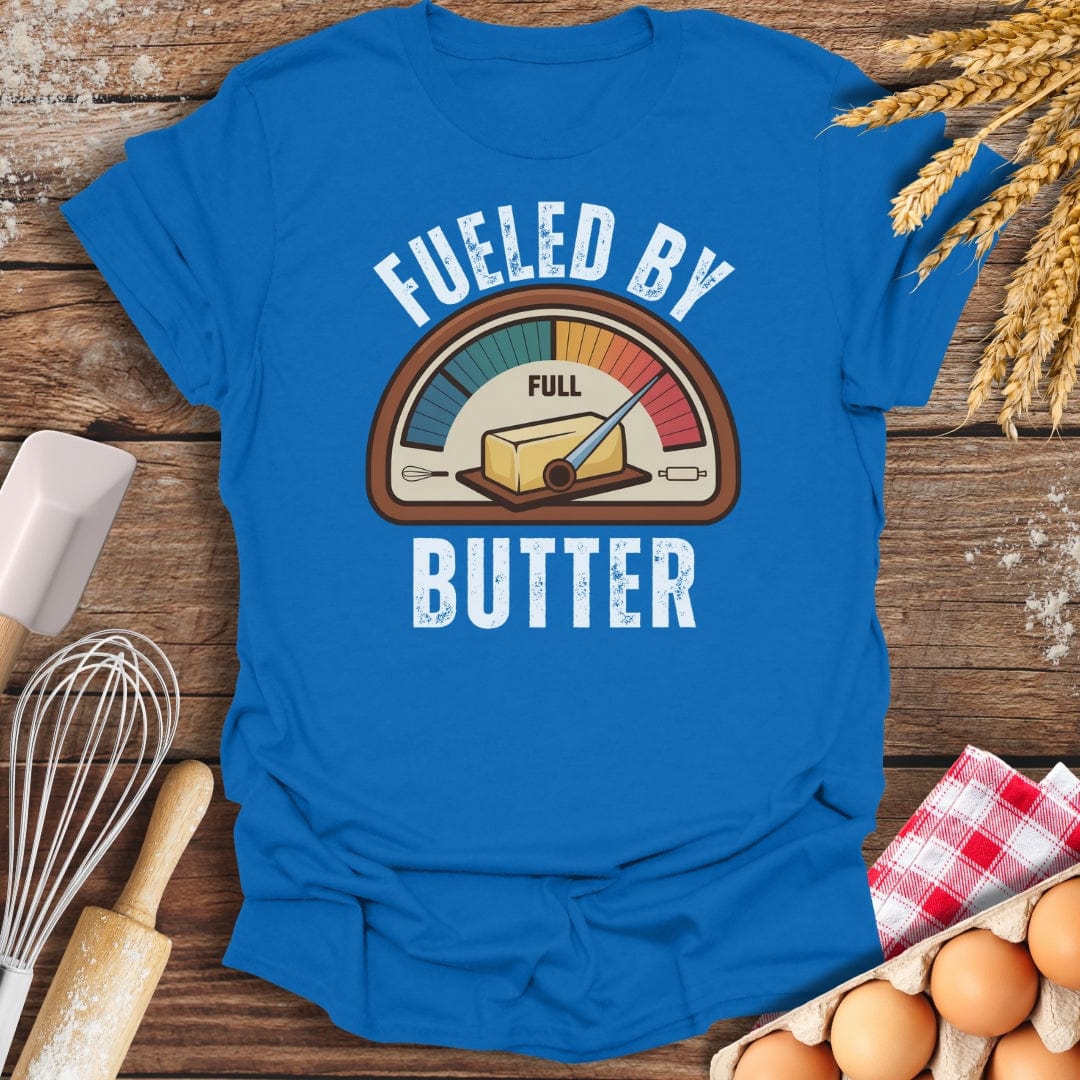 Fueled By Butter T-Shirt Royal / S Baking Threads