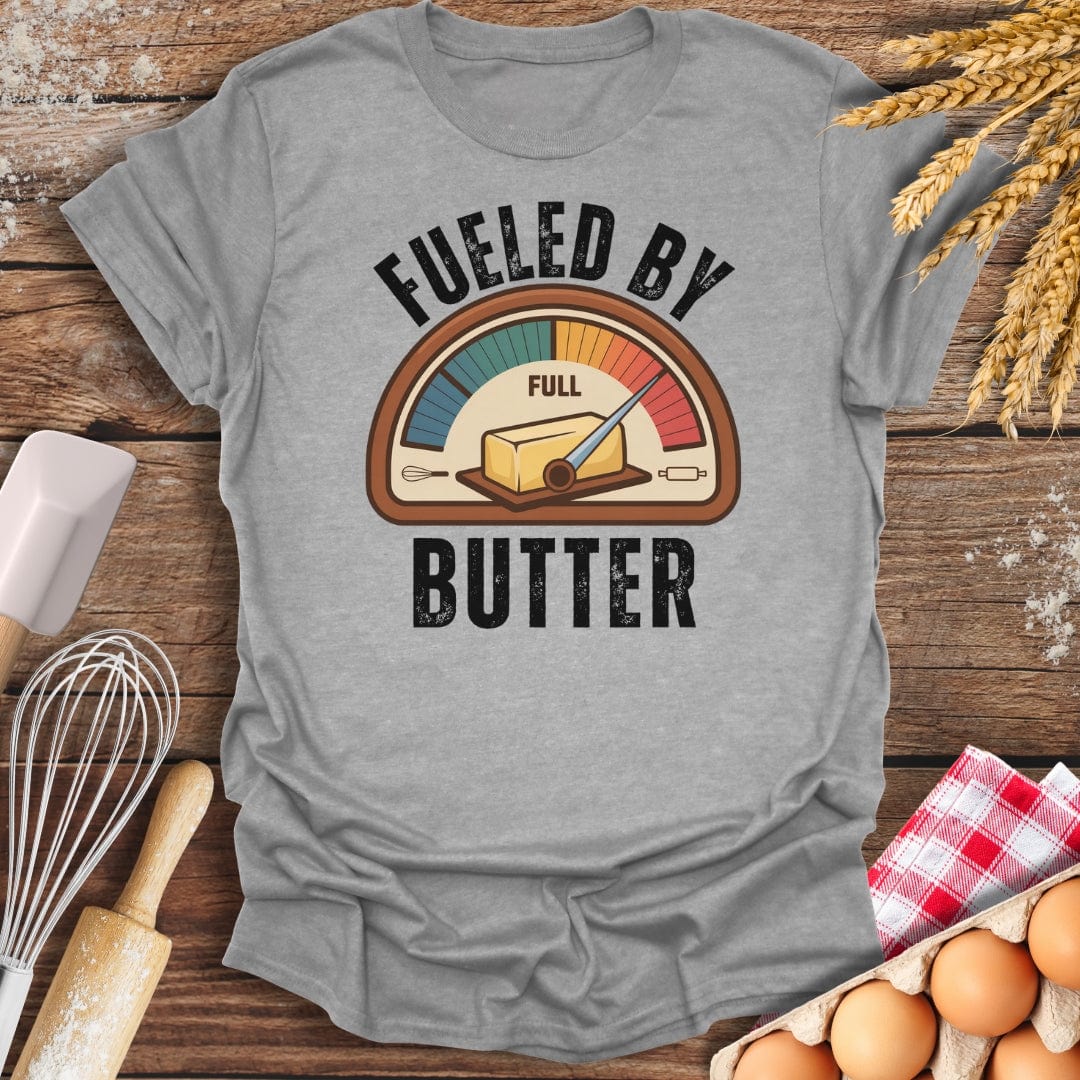 Fueled By Butter T-Shirt Sport Grey / S Baking Threads