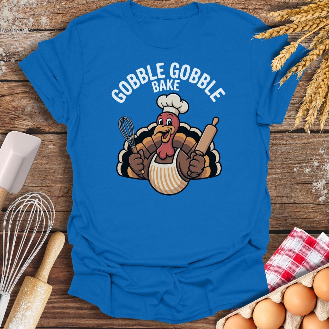 Gobble Gobble Bake T-Shirt Royal / S Baking Threads
