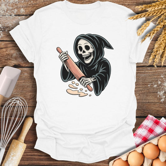 Grim Baker T-Shirt White / S Baking Threads