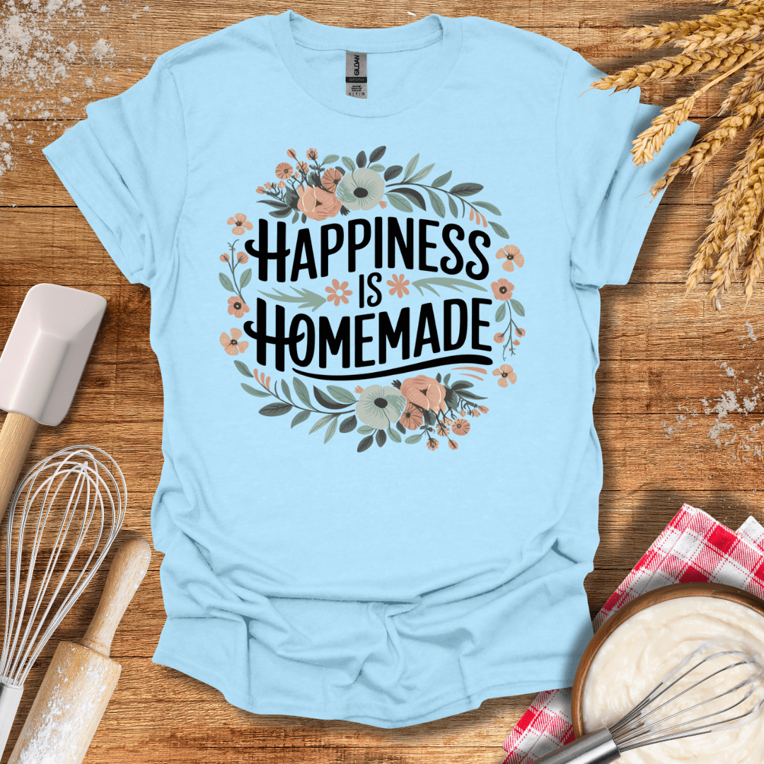 Happiness Is Homemade T-Shirt Light Blue / S Baking Threads