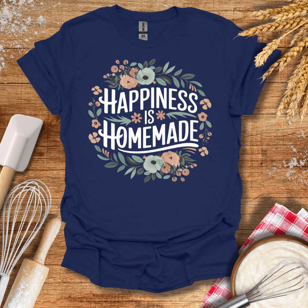 Happiness Is Homemade T-Shirt Navy / S Baking Threads