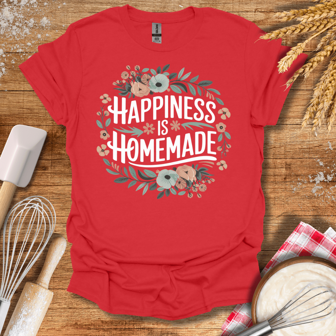 Happiness Is Homemade T-Shirt Red / S Baking Threads