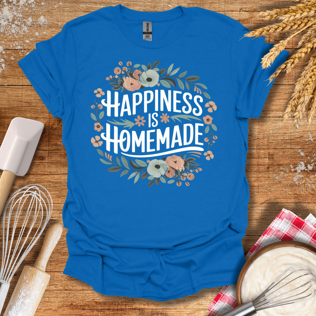 Happiness Is Homemade T-Shirt Royal / S Baking Threads