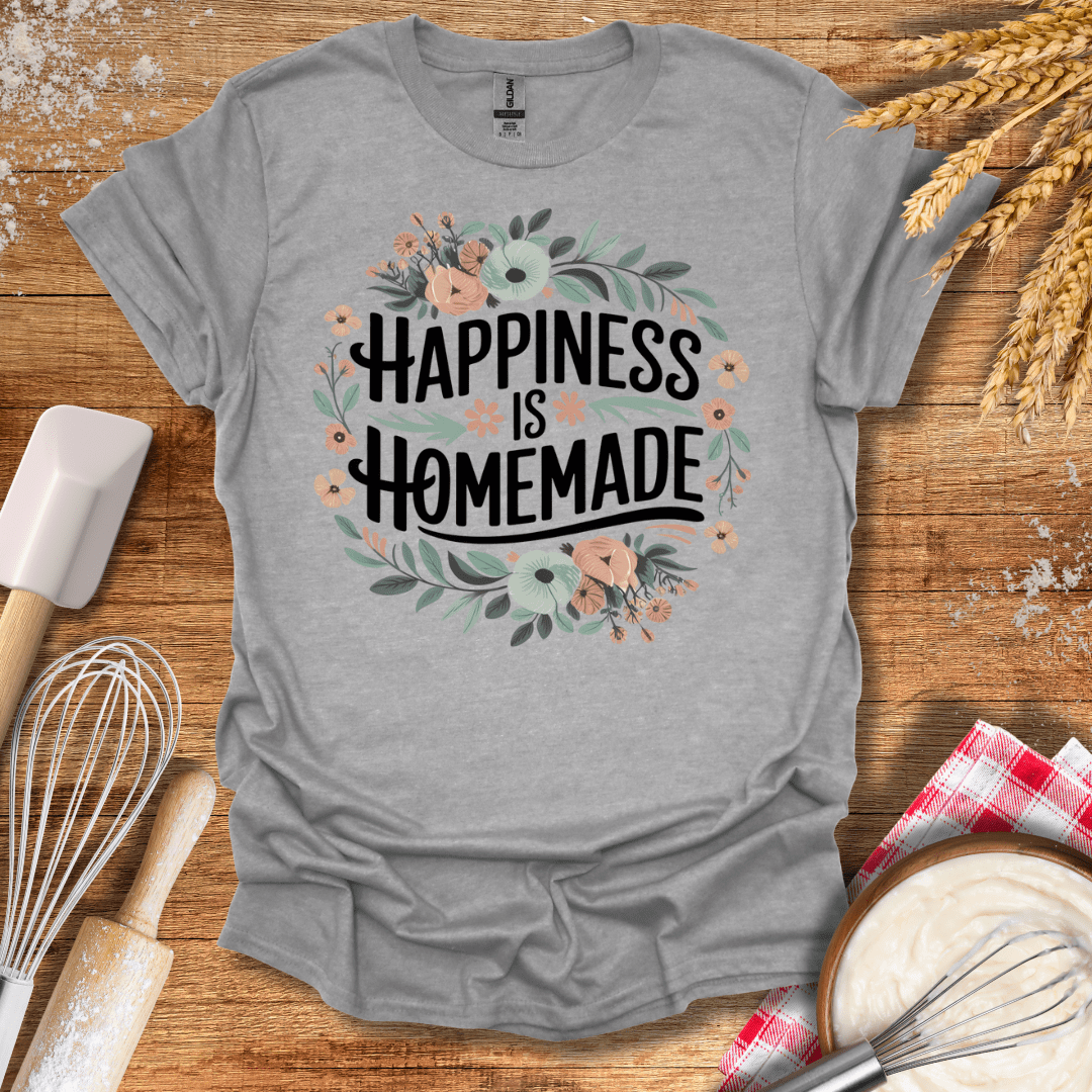 Happiness Is Homemade T-Shirt Sport Grey / S Baking Threads