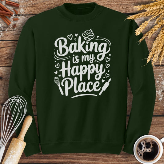 Happy Place Sweatshirt Baking Threads