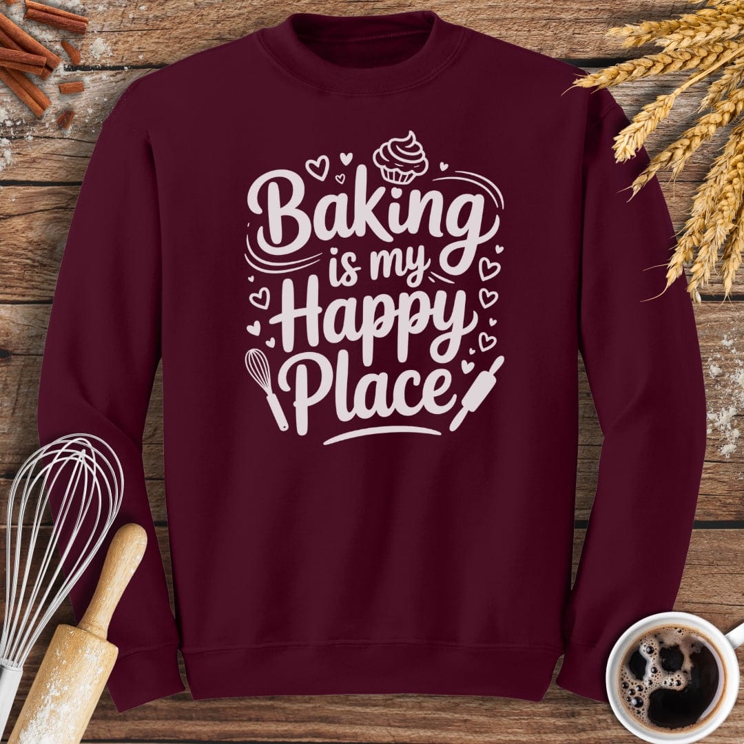 Happy Place Sweatshirt Baking Threads