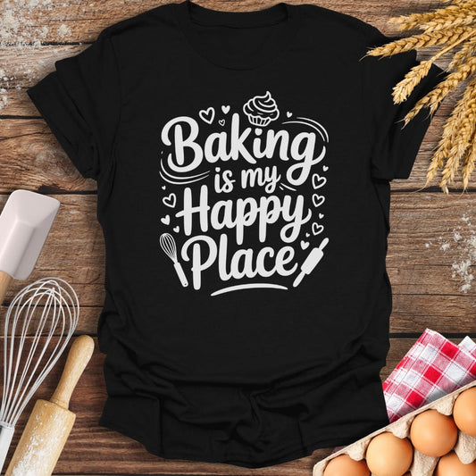 Happy Place T-Shirt Black / S Baking Threads