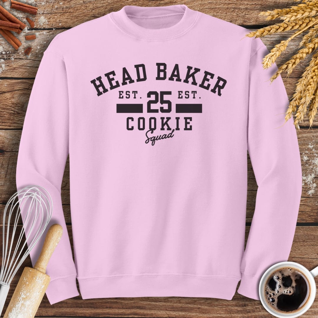 Head Baker Cookie Squad Sweatshirt Baking Threads