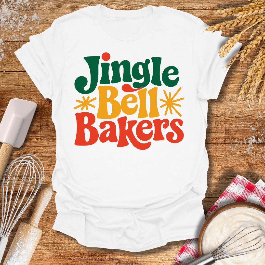 Jingle Bell Bakers T-Shirt White / S Baking Threads