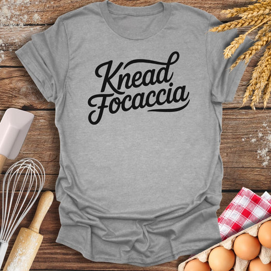 Knead Focaccia T-Shirt Sport Grey / S Baking Threads