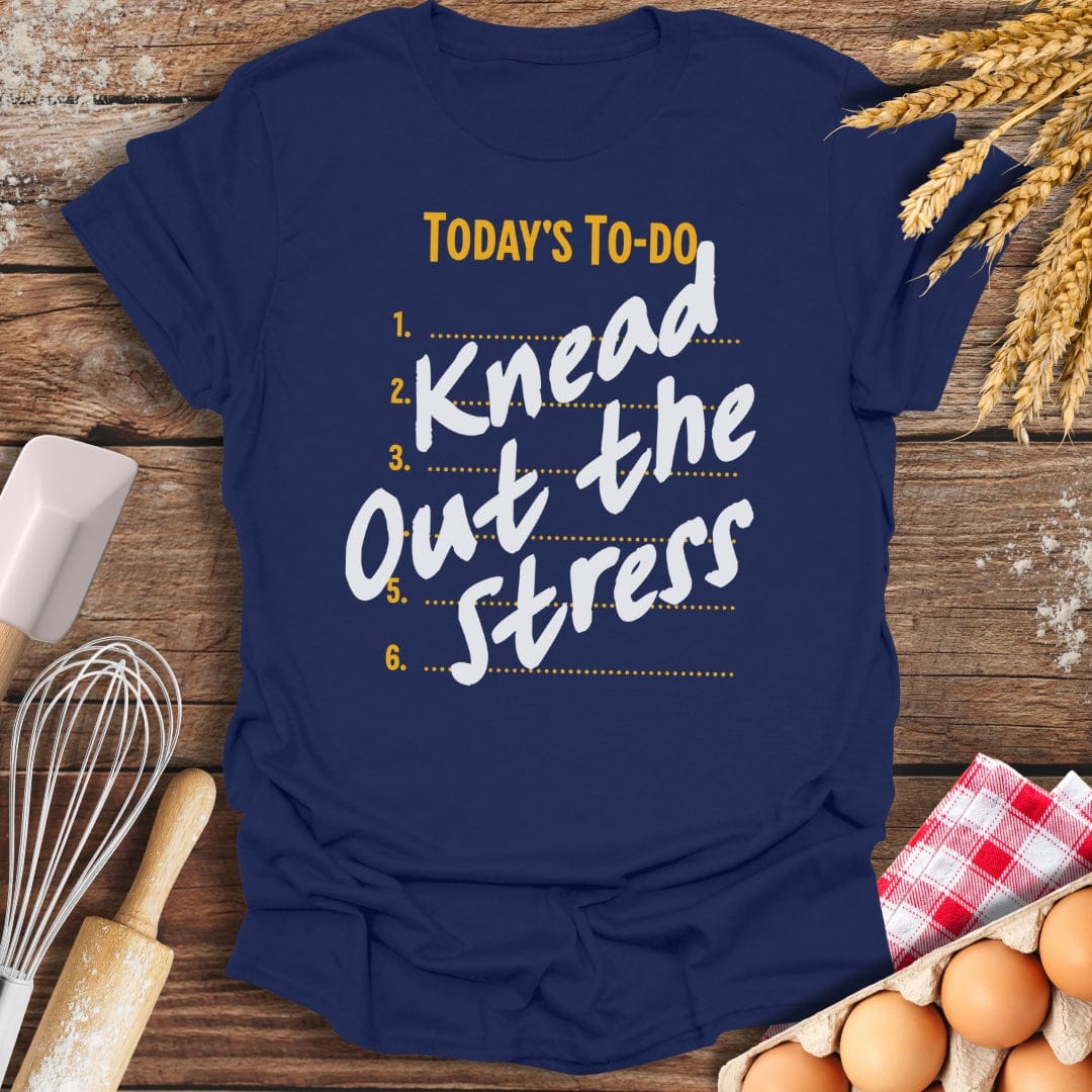 Knead Out The Stress T-Shirt Navy / S Baking Threads