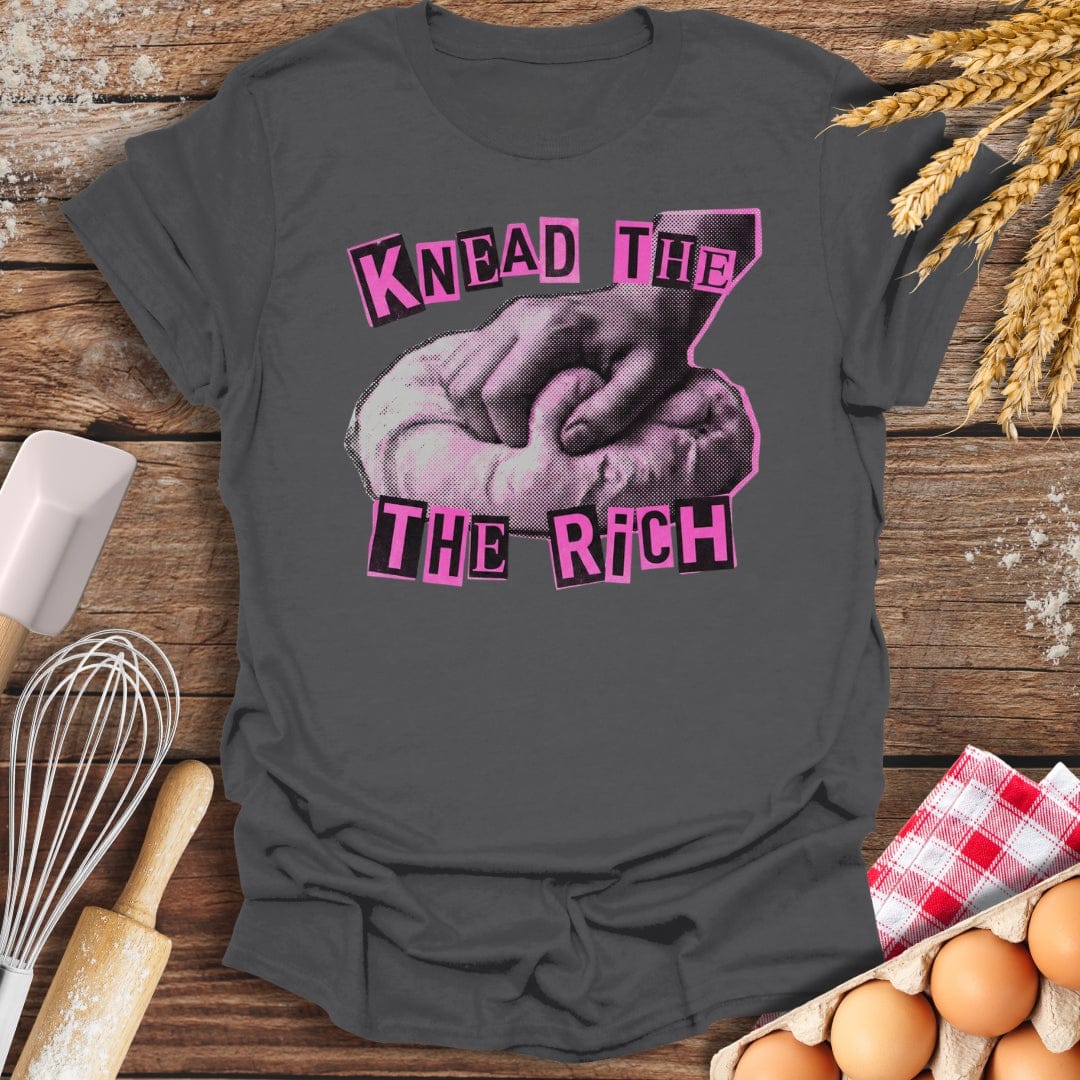 Knead The Rich T-Shirt Charcoal / S Baking Threads